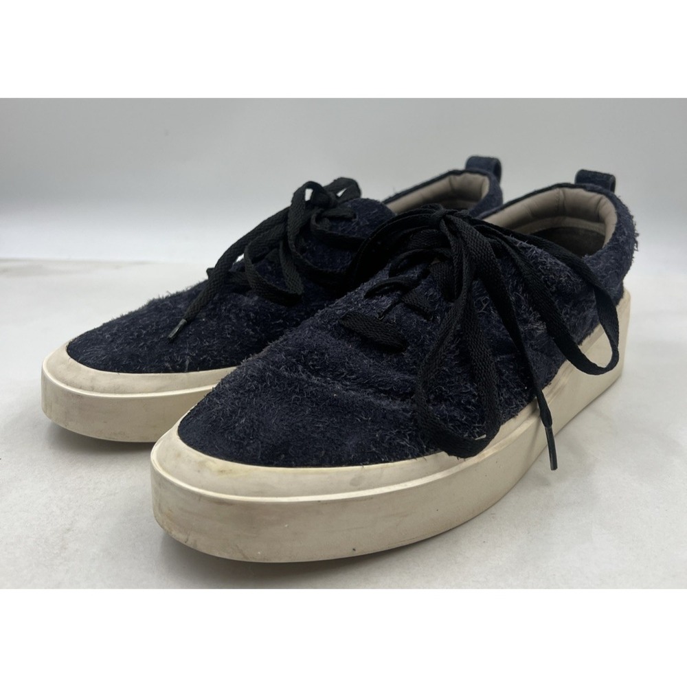 Fear of God Shoes Mens Sz 43 Sz 10 Blue Suede Sneakers Italy Lace Up Sneakers